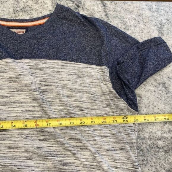 Hudson & Barrow NYC 2X XXL Blue & Gray Heather Short Sleeve Tee - Picture 6 of 9